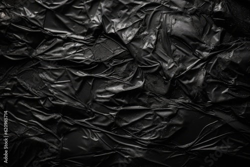 Black Plastic wrapping paper photo