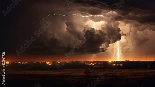 thunder Strome background electric shocked