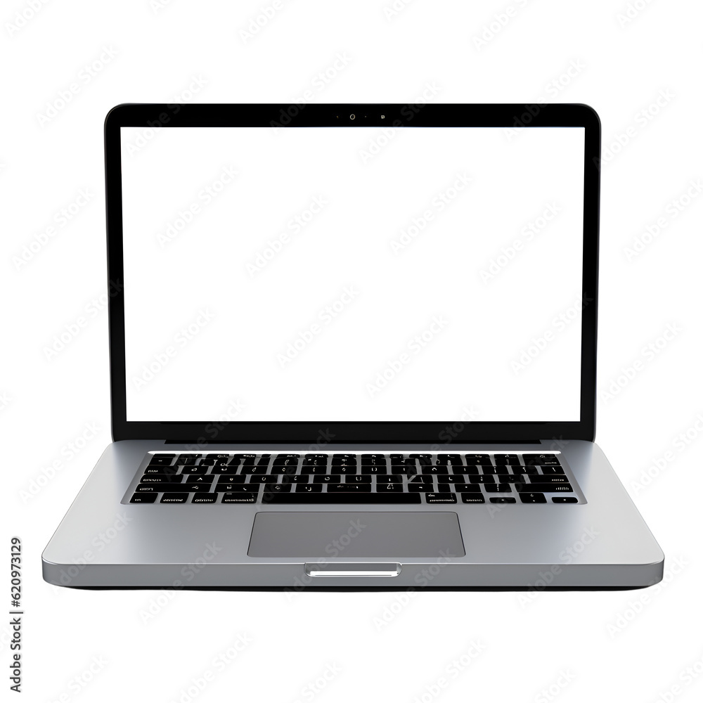 laptop mockup template with empty screen on isolated transparent background laptop mockup template with empty screen on isolated transparent background