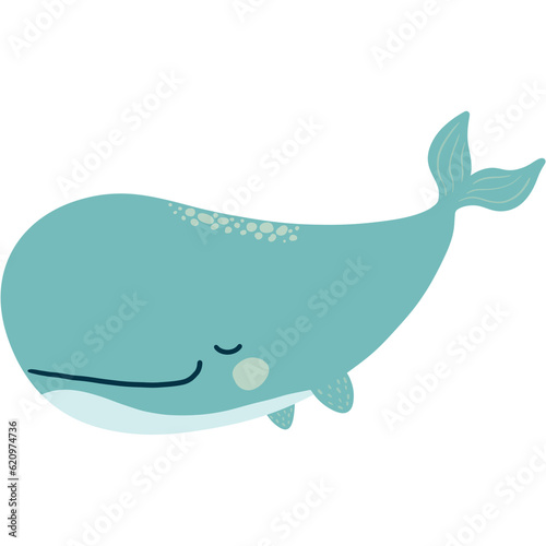 Cute whale cartoon