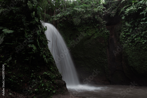 Tropical waterfall in Bali  Indonesia