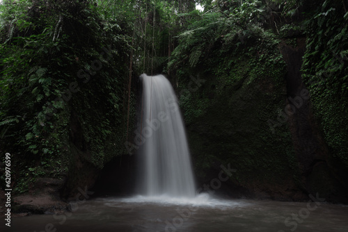 Tropical waterfall in Bali  Indonesia