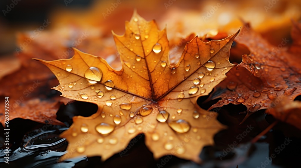 Beautiful autumn landscape. Colorful seasonal autumn background, wallpaper. Generative AI Beautiful autumn landscape. Colorful seasonal autumn background, wallpaper. Generative AI