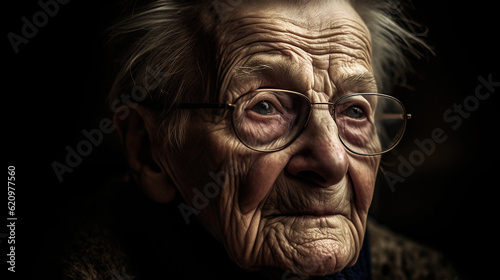sad old person fighting dementia