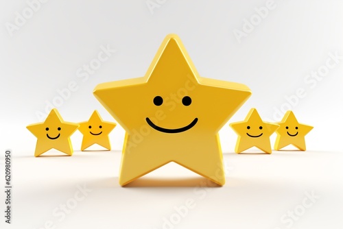 3D  yellow  satisfaction  star rating  review  feedback  evaluation  customer satisfaction  rating system  user experience