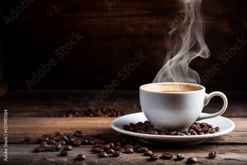 cup of hot and delicious coffee