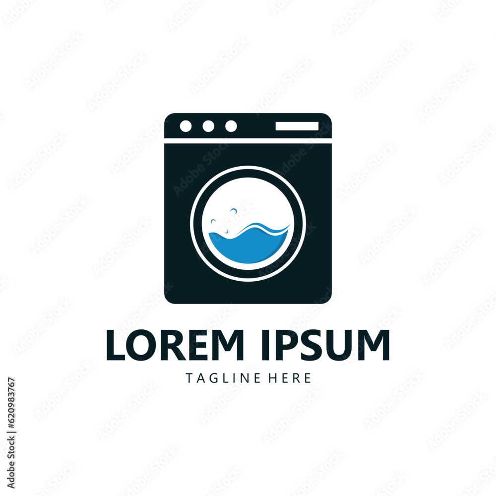 Laundry Vector Logo Template Laundry Vector Logo Template