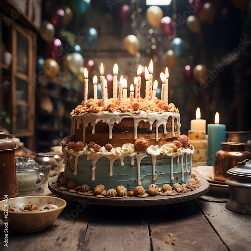 birthday cake Fototapet