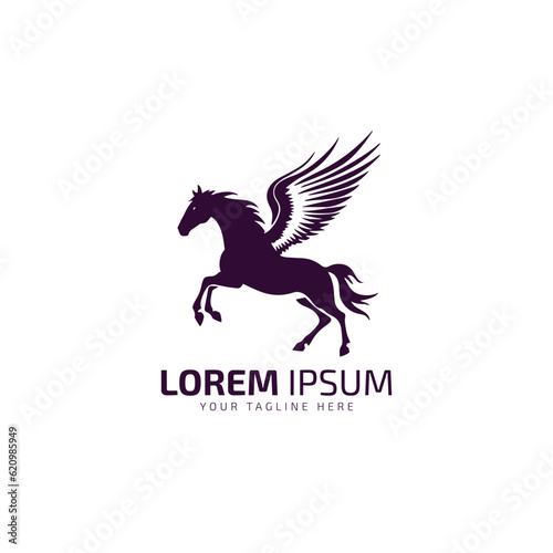 pegasus logo icon vector icon