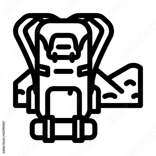 ecotourism environmental line icon vector. ecotourism environmental sign. isolated contour symbol black illustration