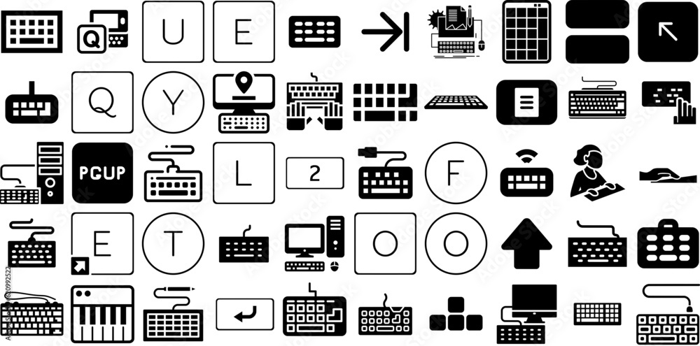 massive-set-of-keyboard-icons-set-hand-drawn-linear-design-signs-music