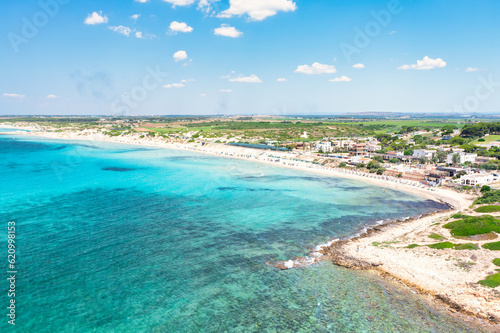 Salento  marina di Lizzano in estate vista dal drone - Taranto  Puglia  Italy