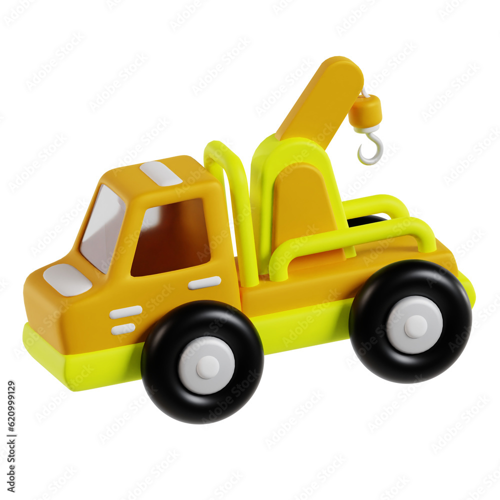 Naklejka premium Contruction Service 3D Illustration