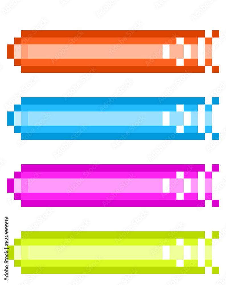 Pixel illustration of speed effects in 4 colors