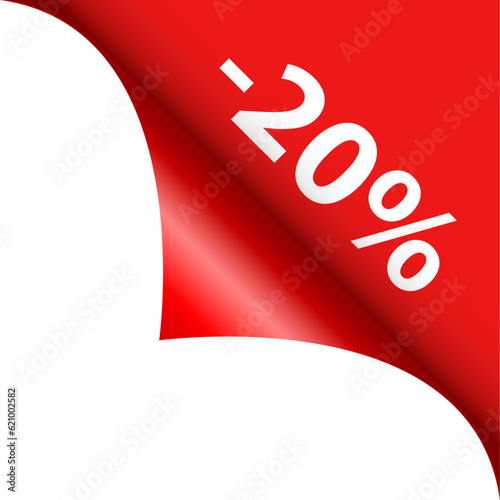 Curled corner 20% off