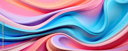 abstract art of colorful swirled pieces background