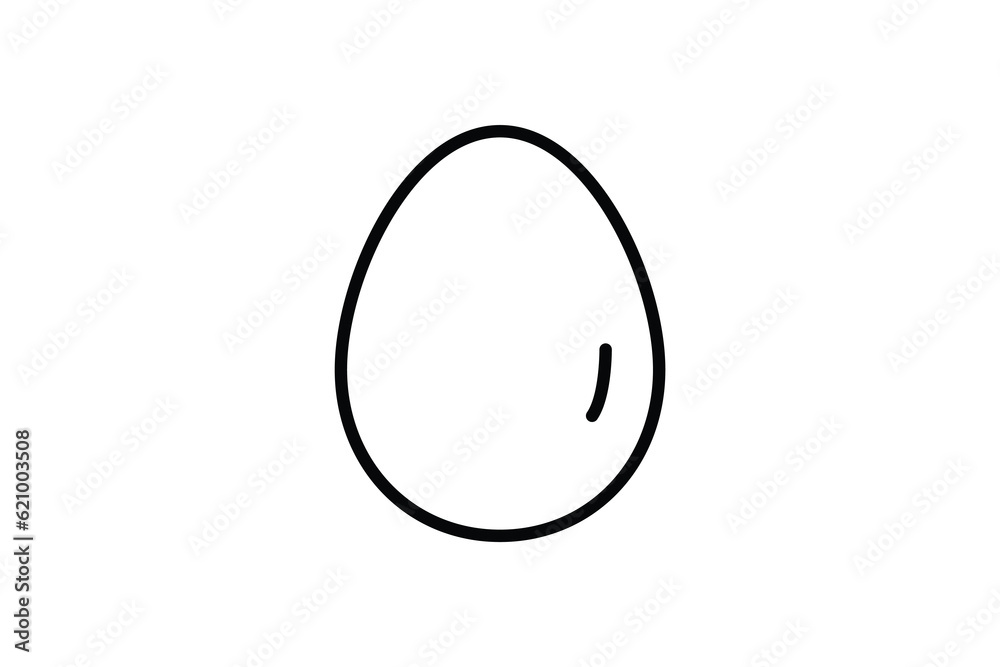 Egg icon. icon related to element of bakery, breakfast food. Line icon style design. Simple vector design editable Egg icon. icon related to element of bakery, breakfast food. Line icon style design. Simple vector design editable