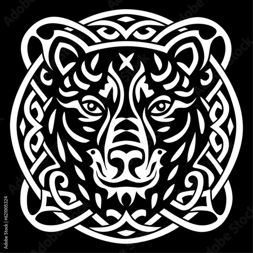 Vector celtic bear knot