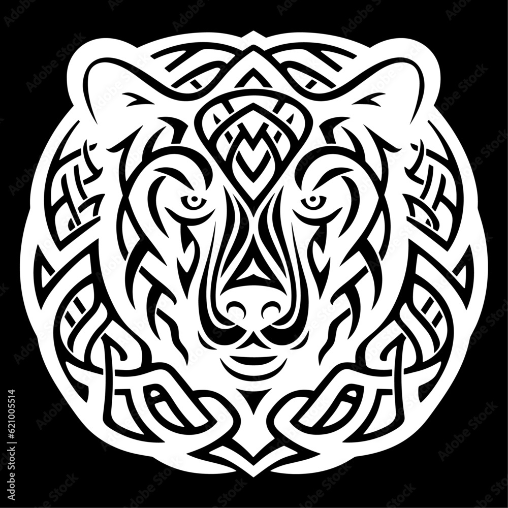 Vector celtic bear knot Vector celtic bear knot