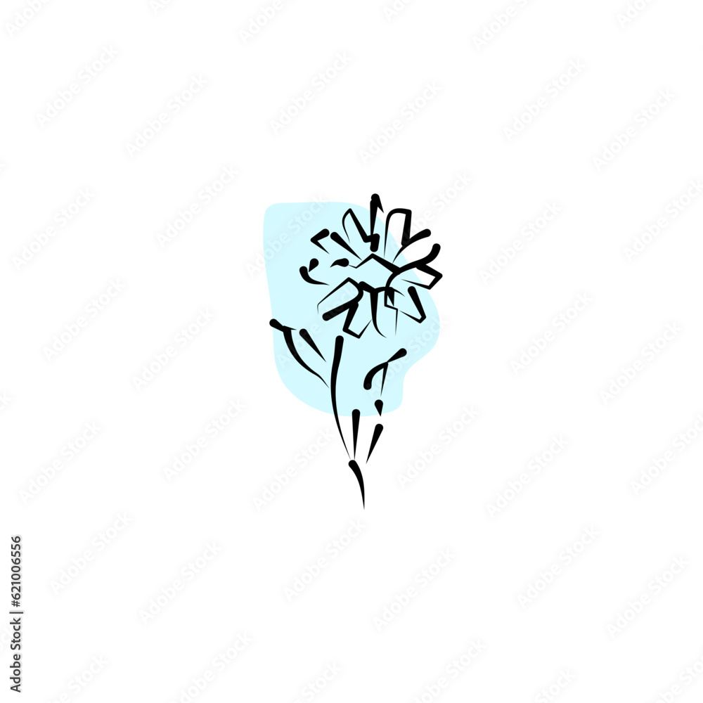 Obraz premium flower logo illustration