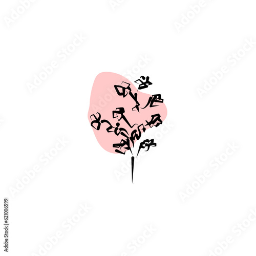 flower logo illustration