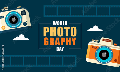 World Photography Day Hand Drawn Illustration