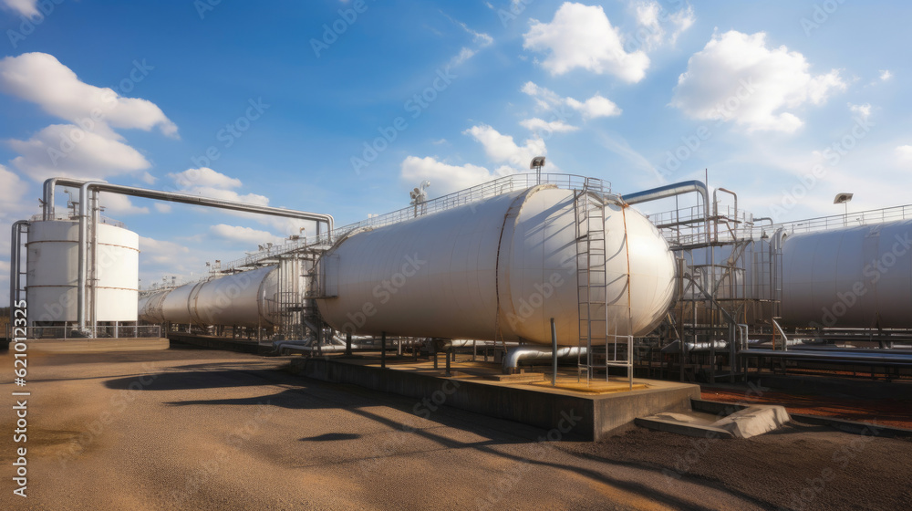 Hydrogen Gas Storage Facility for Renewable Energy. Generative AI Hydrogen Gas Storage Facility for Renewable Energy. Generative AI