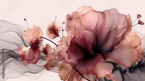 Fototapeta Naklejka Na Ścianę i Meble -  pink rose petals HD 8K wallpaper Stock Photographic Image