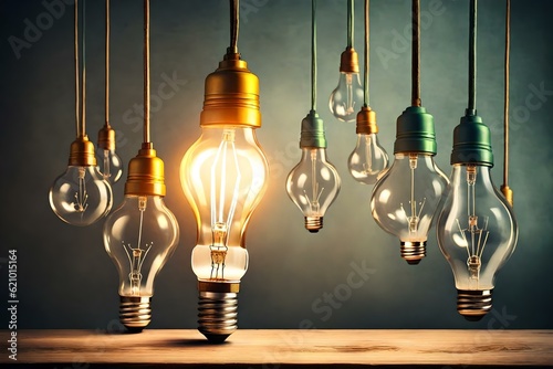 light bulb on the wall bright idea for business