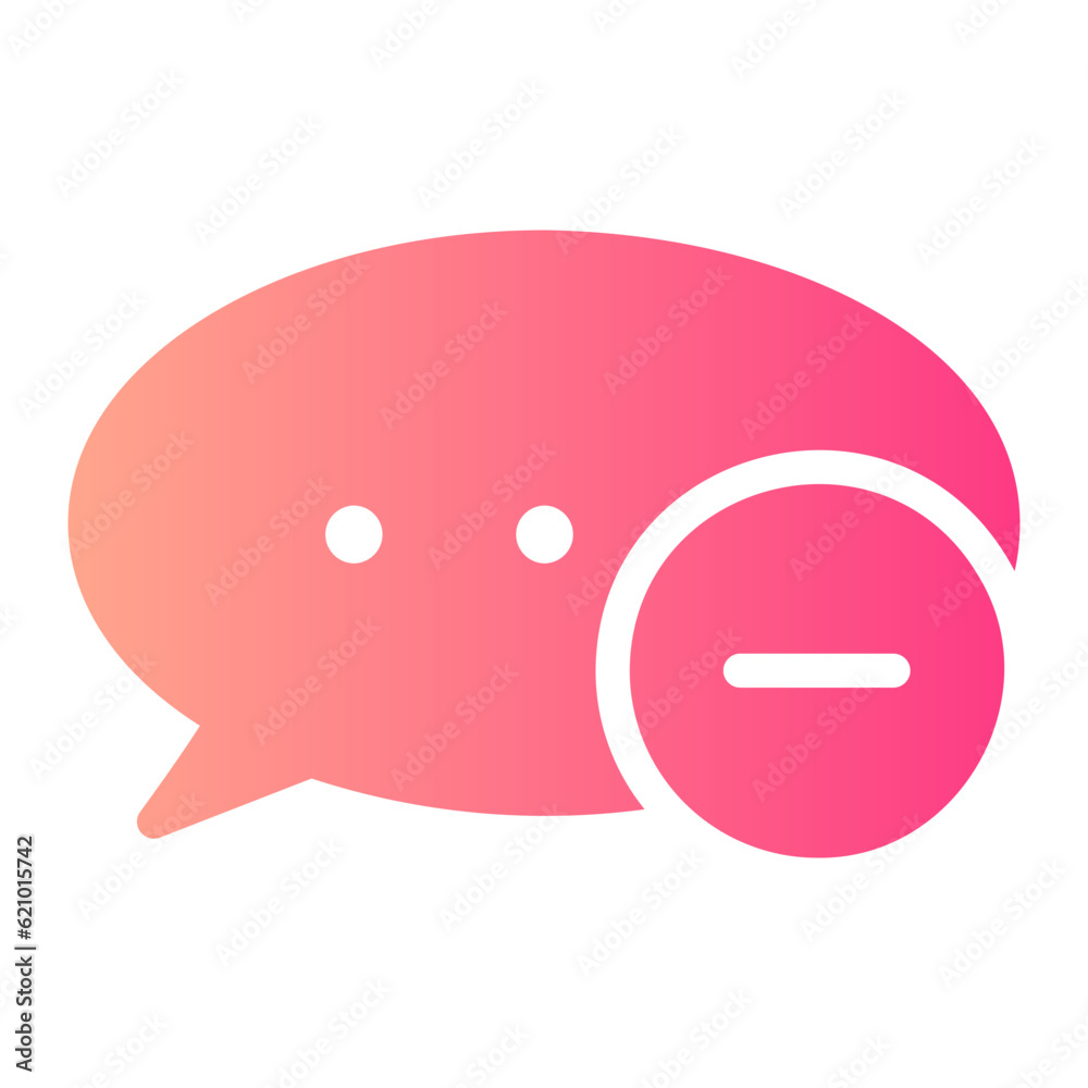 Fototapeta premium delete gradient icon