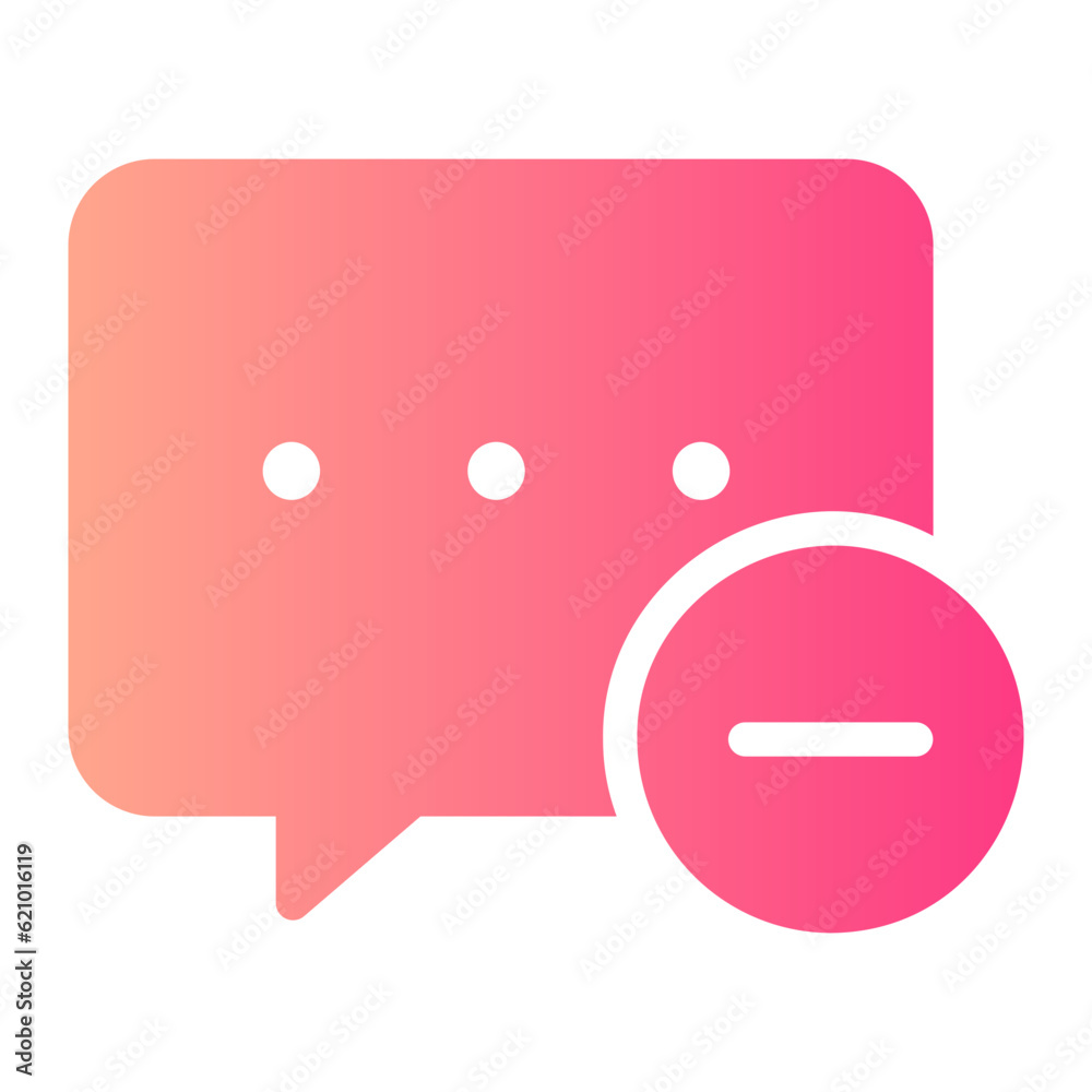 Fototapeta premium delete gradient icon