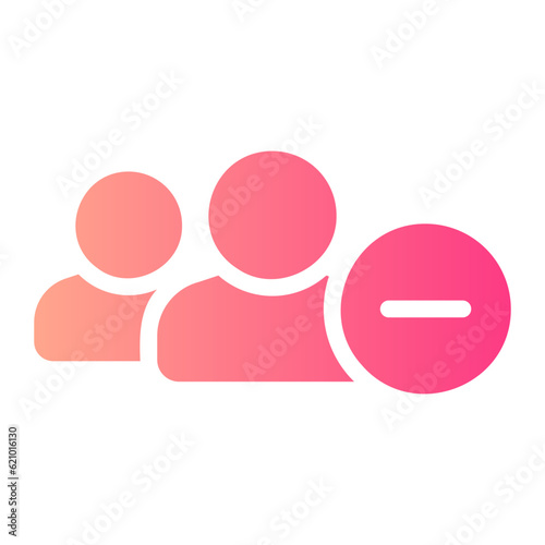 delete gradient icon