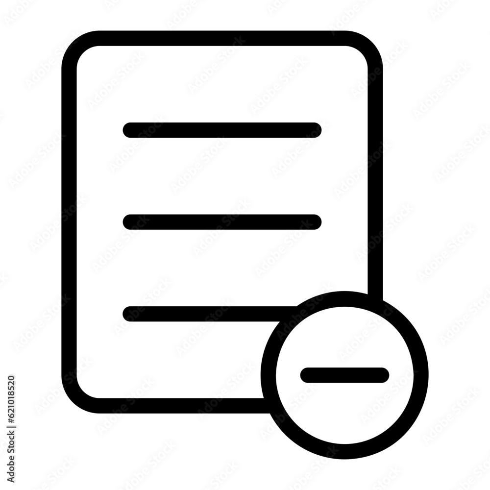 delete line icon