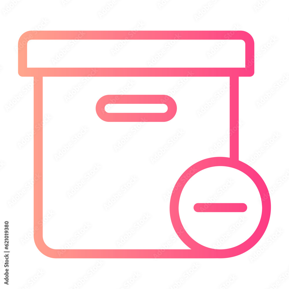 delete gradient icon