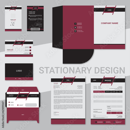 Wow smart and standard stationary design, black & colorful  design.  Nice presentation 
