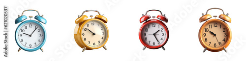 Alarm Clock clipart collection, vector, icons isolated on transparent background