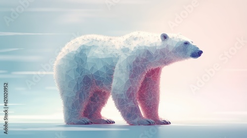 A polar bear animation. made using generative AI tools