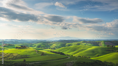 Countryside landscape in Volterra. Tuscany, Italy
