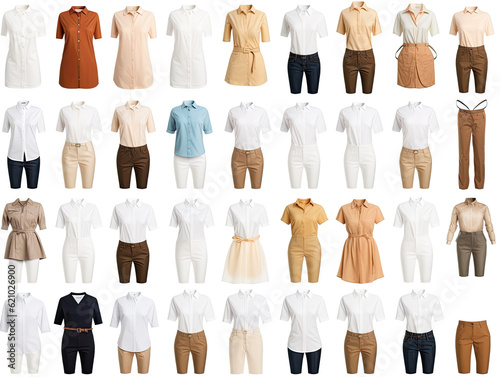 Clean and Classic: Isolated Basic Clothes Collection