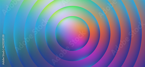 Multicolored abstract background design. Fluid gradient circle shapes composition. Futuristic design landing page  cover  banner  ads  social media  presentation concept.