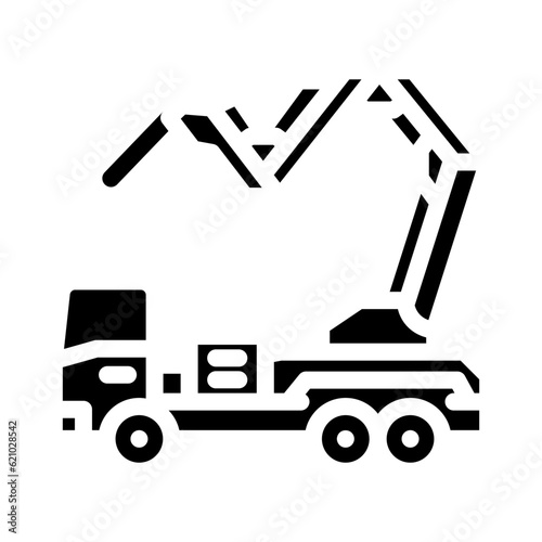 ditch digger civil engineer glyph icon vector. ditch digger civil engineer sign. isolated symbol illustration