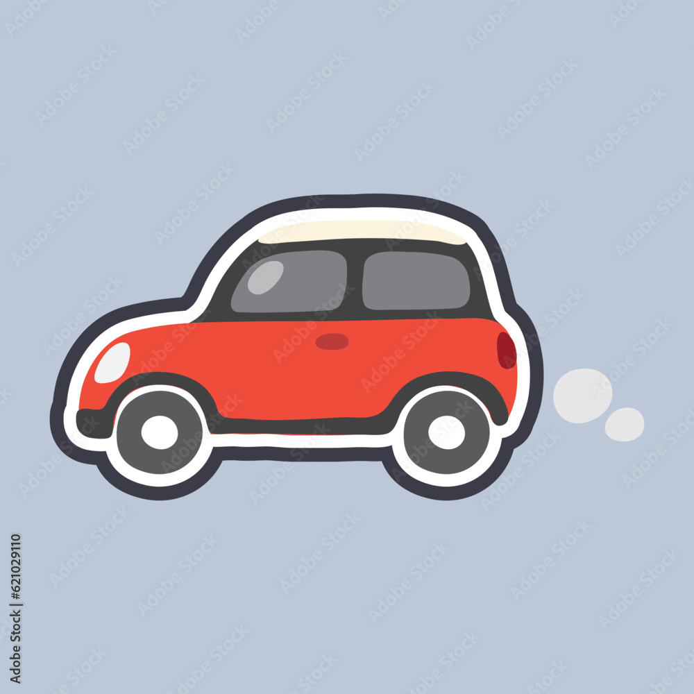 flat icon of a car transportation