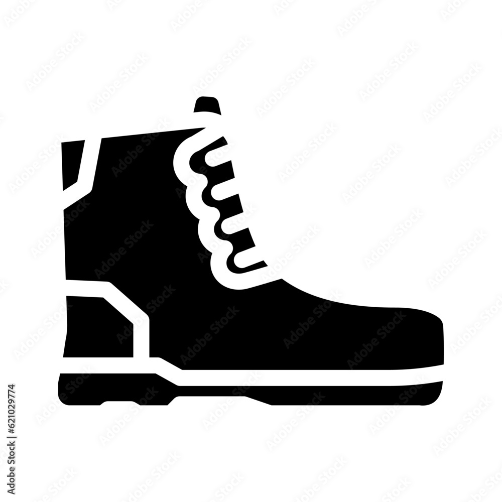 work boots civil engineer glyph icon vector. work boots civil engineer sign. isolated symbol illustration work boots civil engineer glyph icon vector. work boots civil engineer sign. isolated symbol illustration