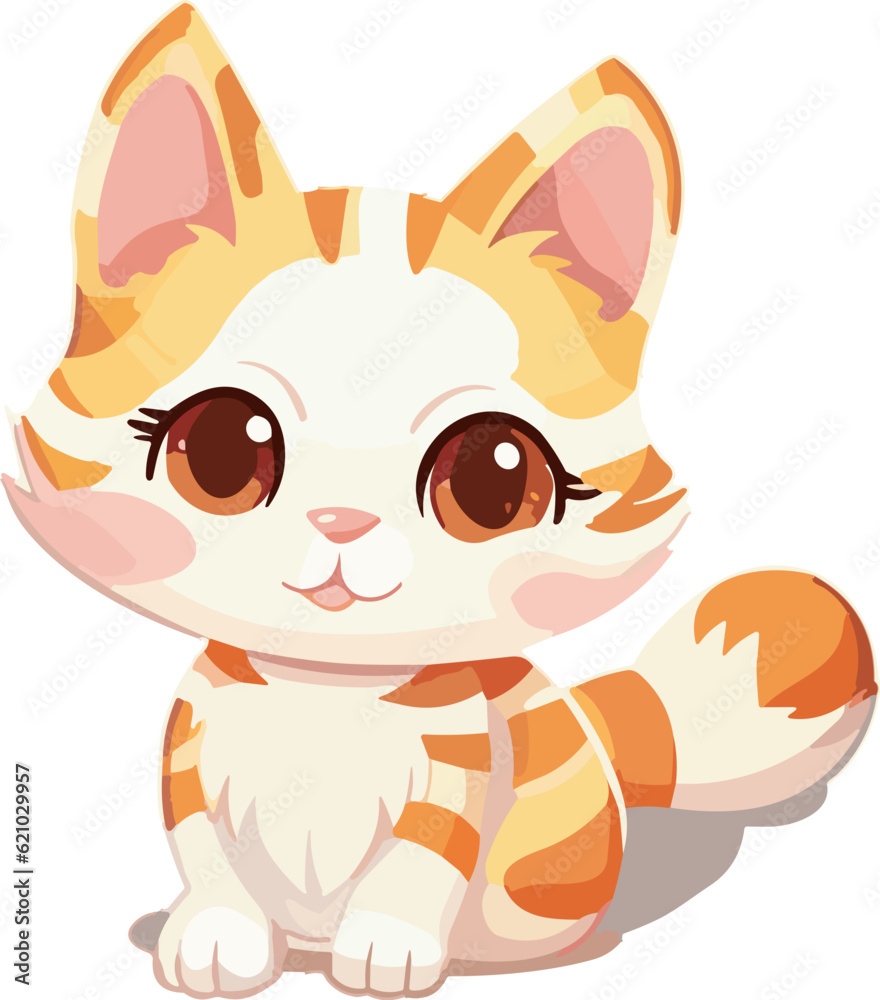 Fototapeta premium Vector Illustration Cute Cat