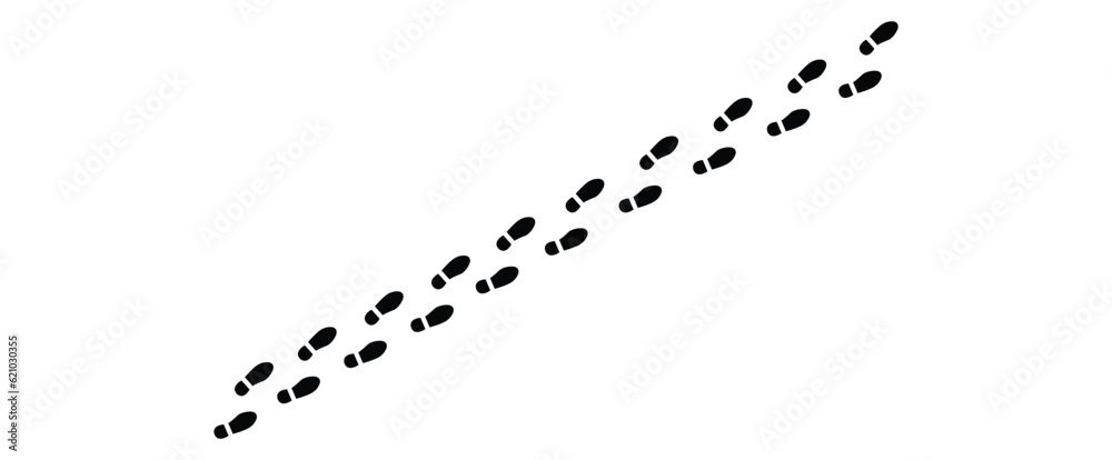 Human Shoe footprints icon white background design. Human Shoe footprints icon white background design.