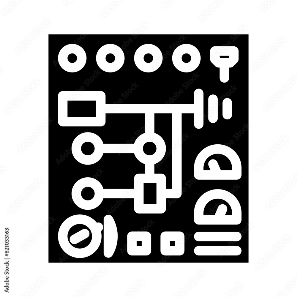 control panel tool work glyph icon vector. control panel tool work sign. isolated symbol illustration control panel tool work glyph icon vector. control panel tool work sign. isolated symbol illustration
