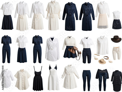 Clean and Classic: Isolated Basic Clothes Collection