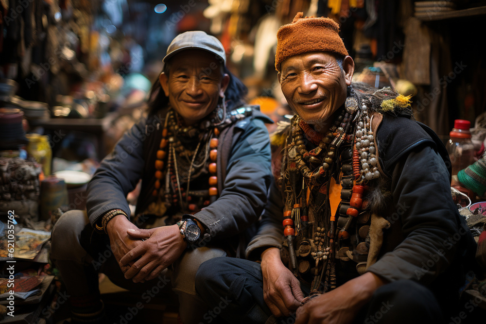 Portraits of tourists immersing themselves in the local culture and traditions, tourist, trips Generative AI Portraits of tourists immersing themselves in the local culture and traditions, tourist, trips Generative AI