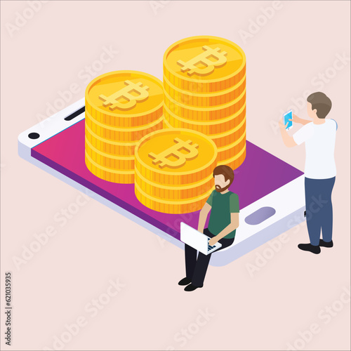 Government bailout to help support bank from bankruptcy to prevent banking downfall by injection, buy bonds to pay for loan and obligation concept.