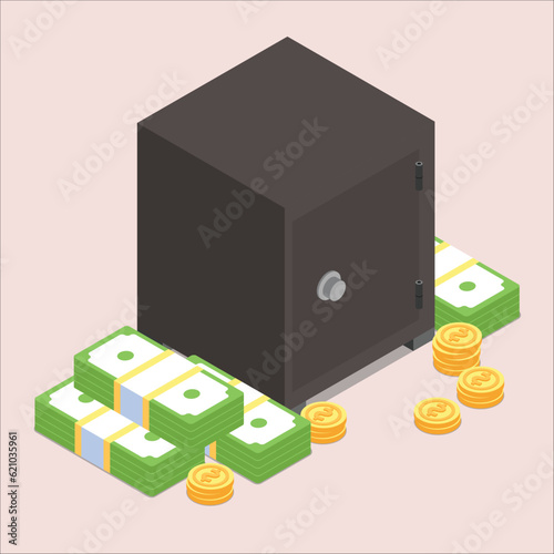Government bailout to help support bank from bankruptcy to prevent banking downfall by injection, buy bonds to pay for loan and obligation concept.